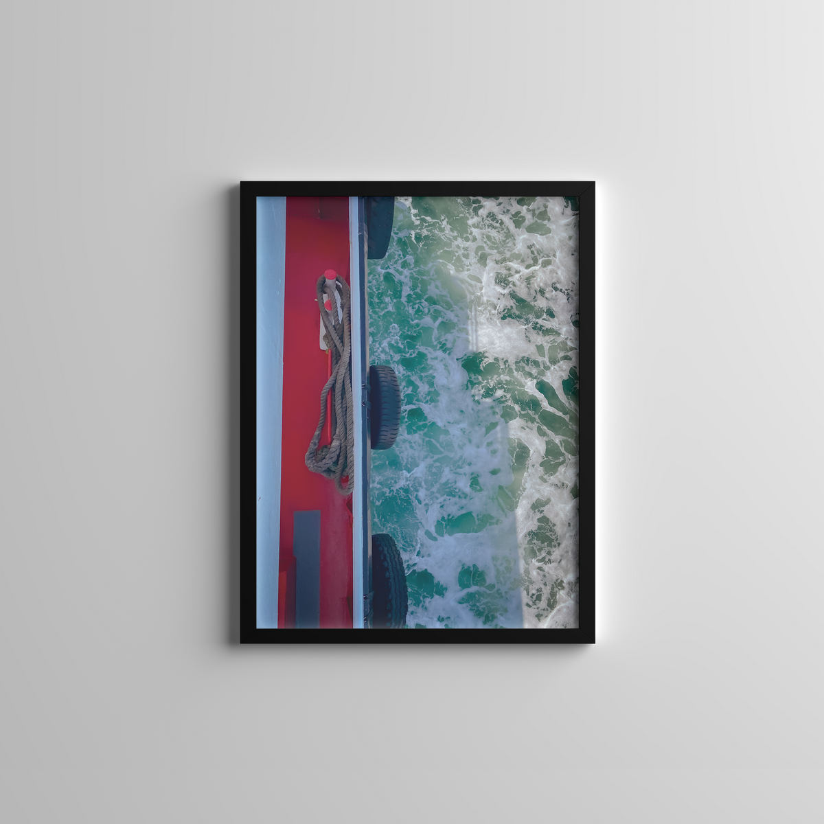 Boat and Sea Waves