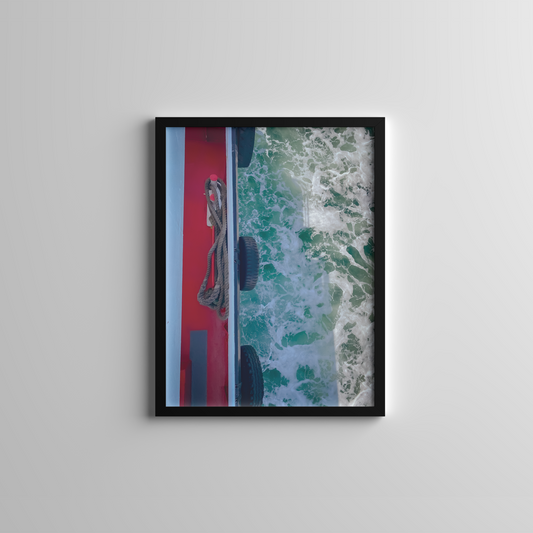 Boat and Sea Waves
