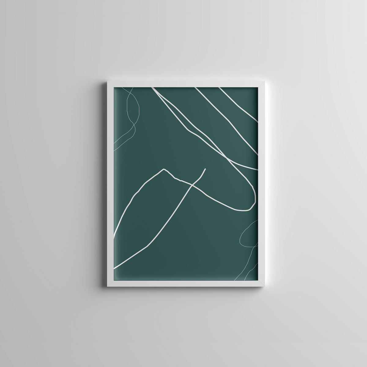 Allah handwriting green
